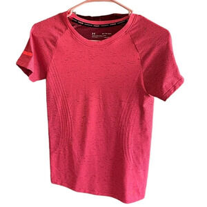 UNDER ARMOR Pink Short Sleeves Athletic Tee Size  XS